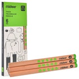 Mideer Triangular Pencil 4B - Pack of 6