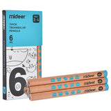 Mideer Triangular Pencil 6B - Pack of 6