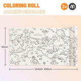 Mideer Self Adhesive Coloring Roll - Dinosaurs -4meter