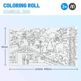 Mideer Self Adhesive Coloring Roll - Zoo - 4meter