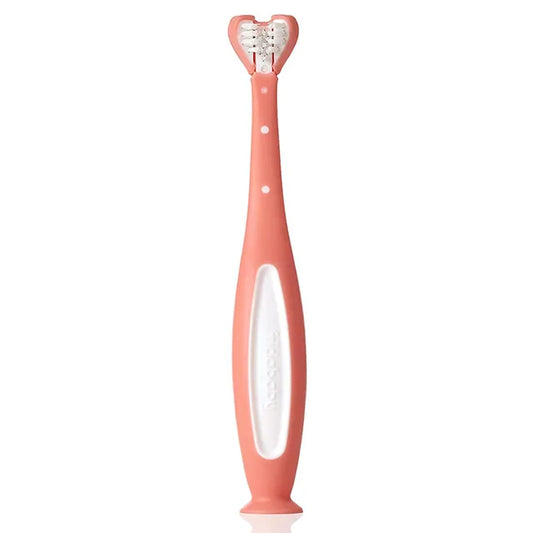 Frida Baby - SmileFrida - Triple-Angle Toothhugger Training Toothbrush - Pink - Laadlee