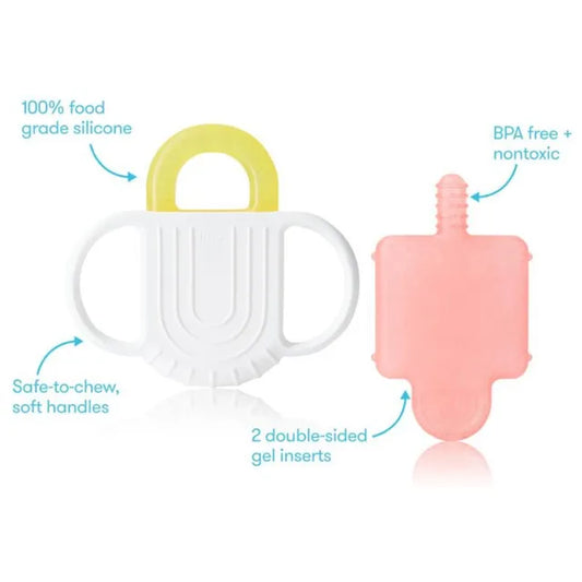 Frida Baby - Not Too Cold To Hold BPA Free Silicone Teether - Pack Of 2 - Laadlee