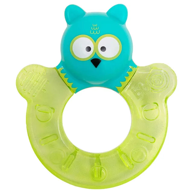 Bbluv Gumi Freezable Teething Toy Owl - Lime - Laadlee