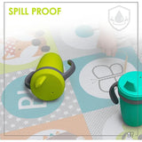 Bbluv Kup Convertible Silicone Sippy Cup - Lime - Laadlee