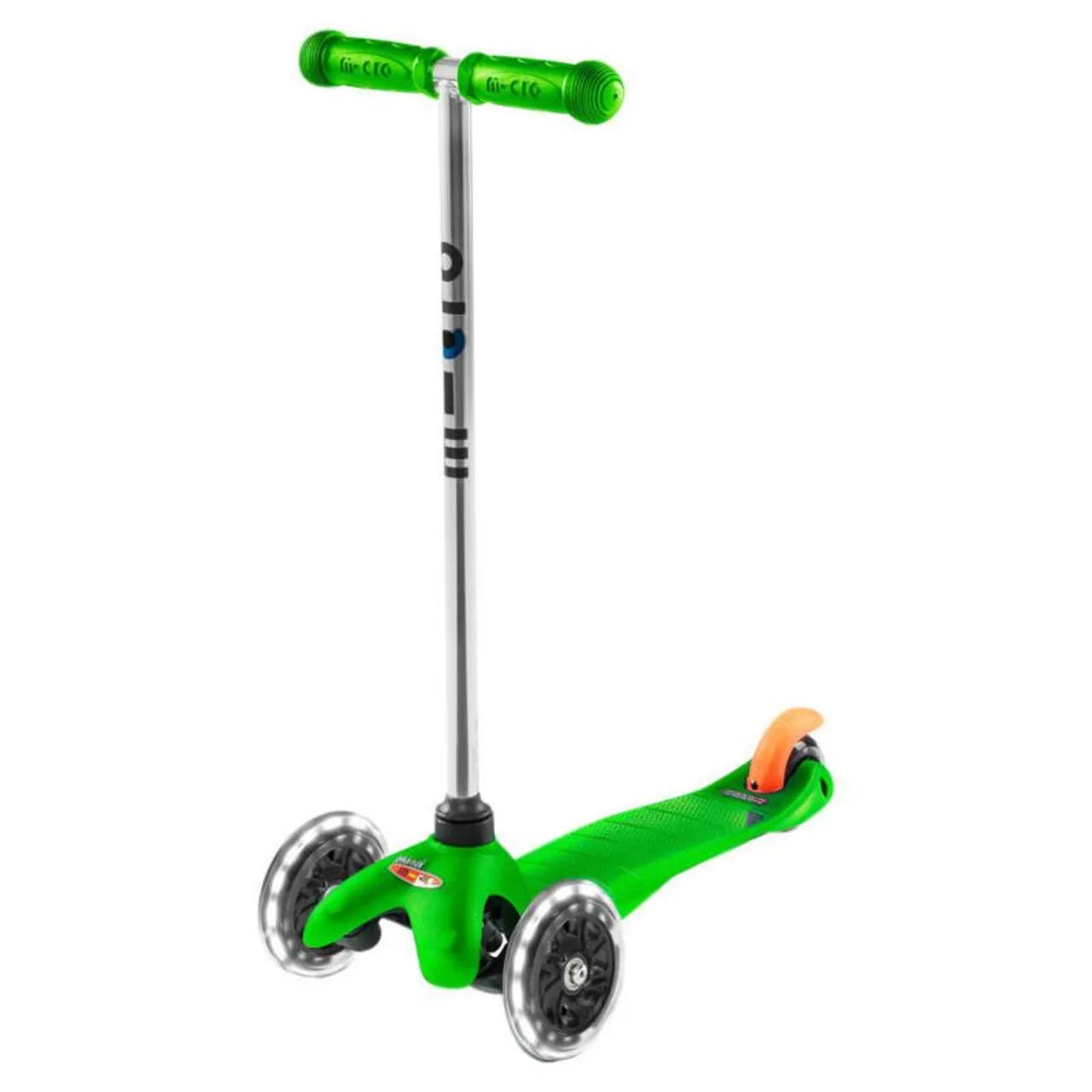 Micro Mini Classic Scooter with LED Wheels - Green - Laadlee