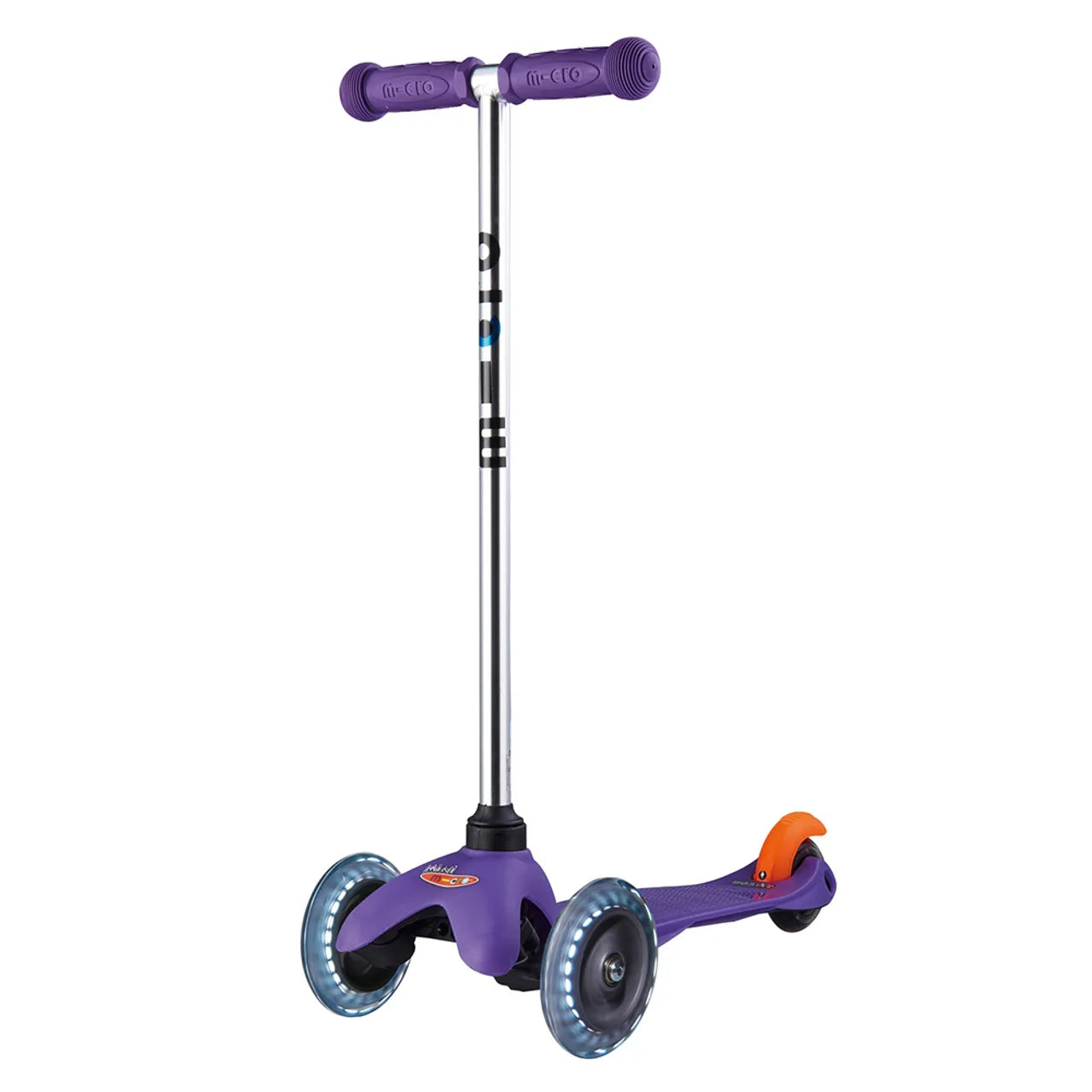 Micro Mini Classic Scooter with LED Wheels - Purple - Laadlee
