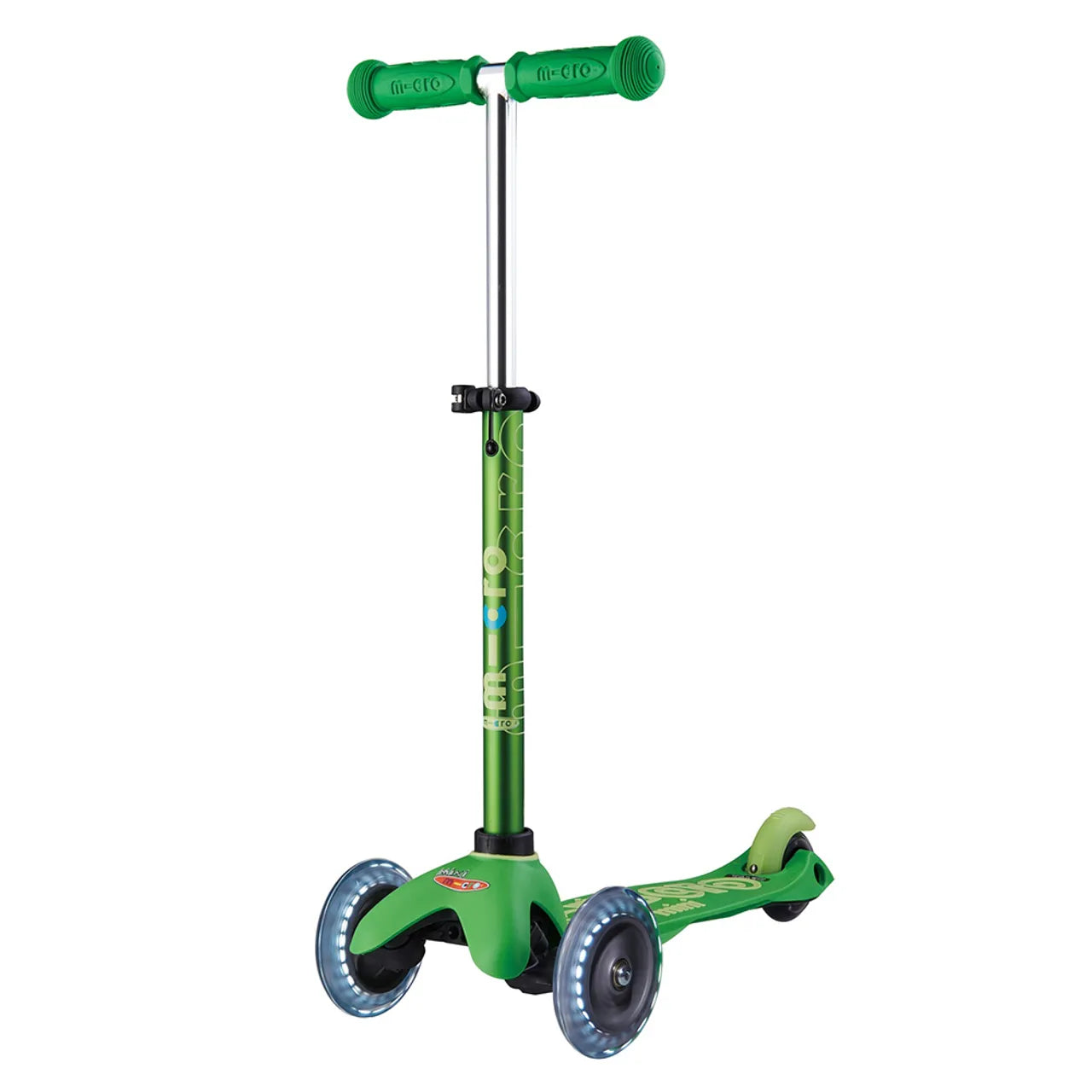 Micro Mini Deluxe Scooter with LED Wheels - Green - Laadlee