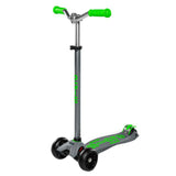 Micro Maxi Deluxe Pro Scooter - Grey and Green - Laadlee