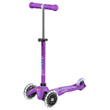 Micro Mini Deluxe Scooter with LED Wheels - Purple - Laadlee