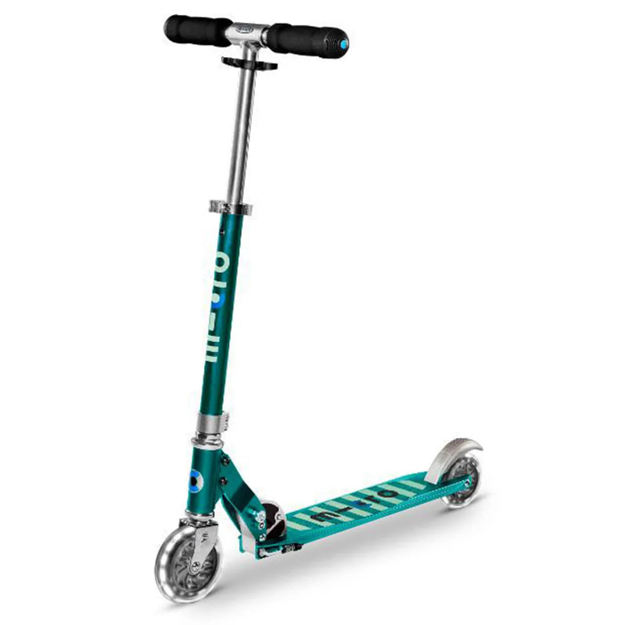 Micro Sprite Petrol Stripe Scooter - Green - Laadlee