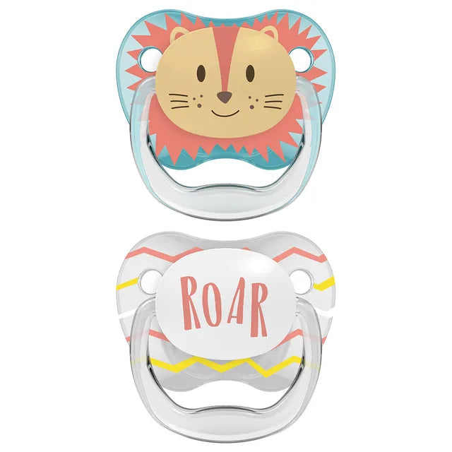 Dr. Brown's Prevent Stage 1 Printed Shield Soother - Pack of 2 - Teal & Gray - Laadlee