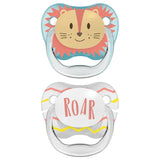 Dr. Brown's Prevent Stage 1 Printed Shield Soother - Pack of 2 - Teal & Gray - Laadlee