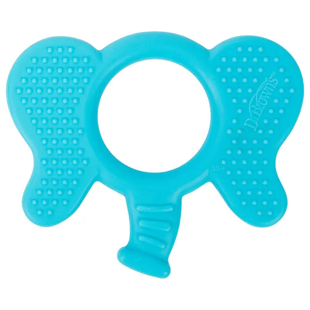 Dr. Brown's Flexees Friends Elephant Teether - Blue - Laadlee
