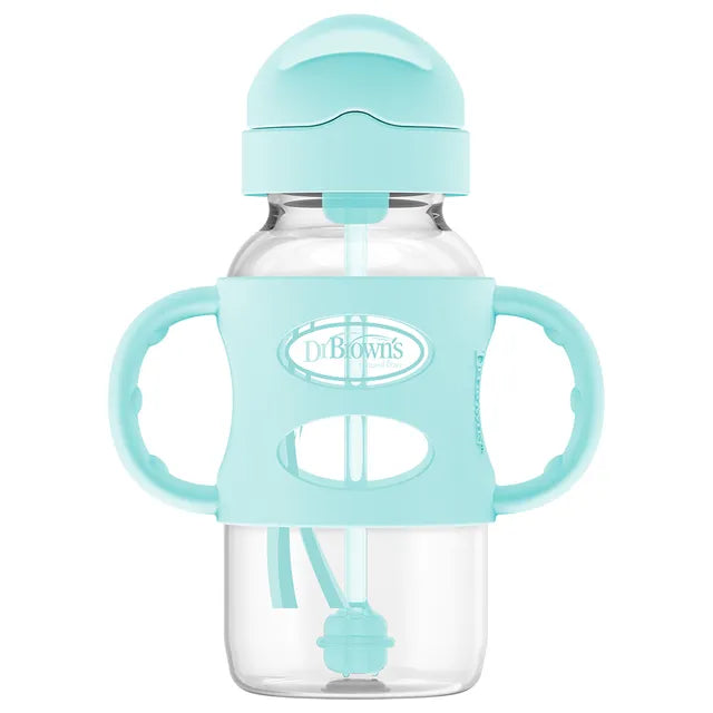 Dr. Brown's PP Wide Neck Options+ Green Stars Bottle with Sippy Spout 270ml - Laadlee