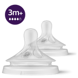 Philips Avent Natural 3.0 Teats 3M - 2 Pcs