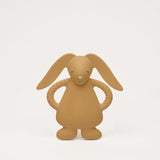 Moonie Natural Rubber Teether Bunny - Cappuccino