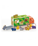 Viga Pull Along Shape Sorter - Animal Truck