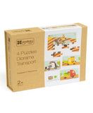 Andreu Toys 4 Puzzles Diorama Transport - Laadlee
