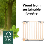 Hauck Eco Safety Gate Extension 9cm - Beech