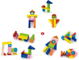 Viga Wooden Blocks City - 75Pcs