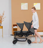 Teknum Twin Baby Stroller Combo - Dark Grey