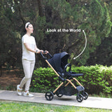 Teknum Stroll-1 Travel System With Reversible Stroller And Baby Car Seat - Gold