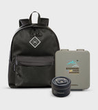 Hydrobrew 17" Backpack With Bento Lunch Box - Black