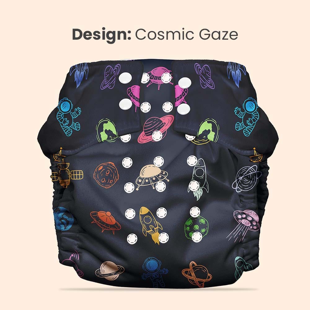 Mother Sparsh Plant Powered Cloth Diaper - Cosmic Gaze - Laadlee