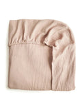 Mushie Crib Sheet Medium Blush - Laadlee