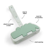 Done By Deer Silicone Pacifier Pouch Croco - Green