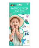 Avenir Tattoo Sticker - Jungle Animal Series - 50pc - Laadlee