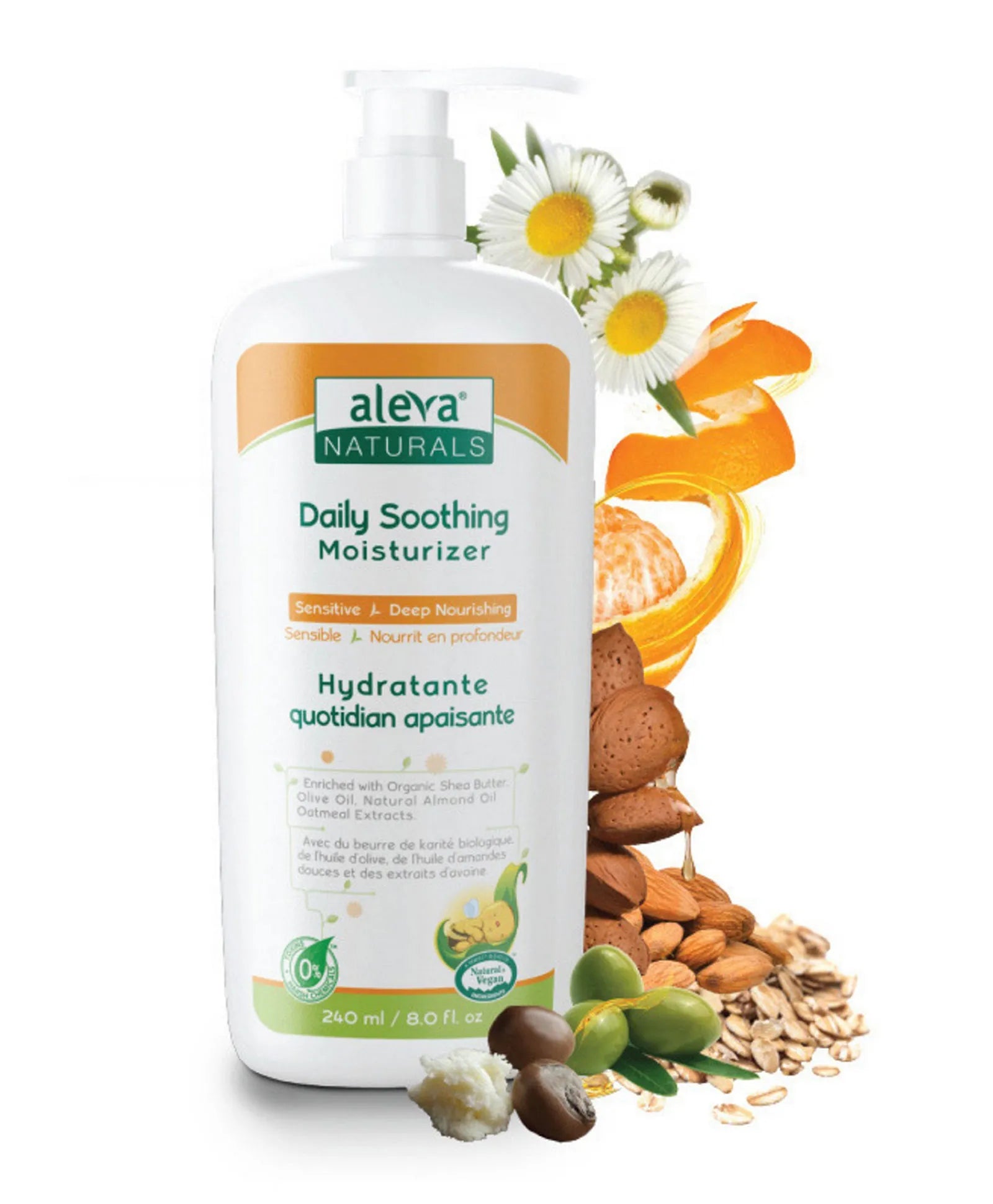 Aleva Naturals Daily Soothing Moisturizer - 240ml - Laadlee