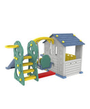 MYTS Korean Playhouse Game With Swing Slide & Table Chair - Blue