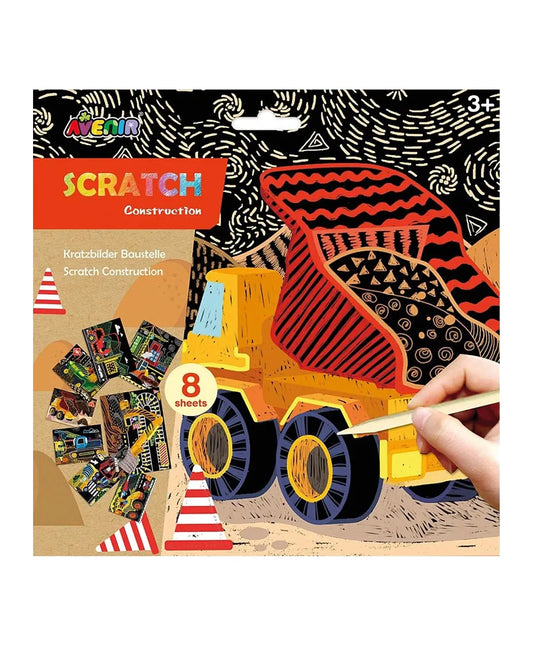 Avenir Scratch Art Kit - Construction - Laadlee