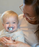 Dr. Brown's Prevent Stage 1 Glow In The Dark Butterfly Shield Pacifier Pack of 2 - Blue - Laadlee