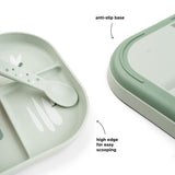 Done By Deer Foodie Compartment Plate Croco - Green