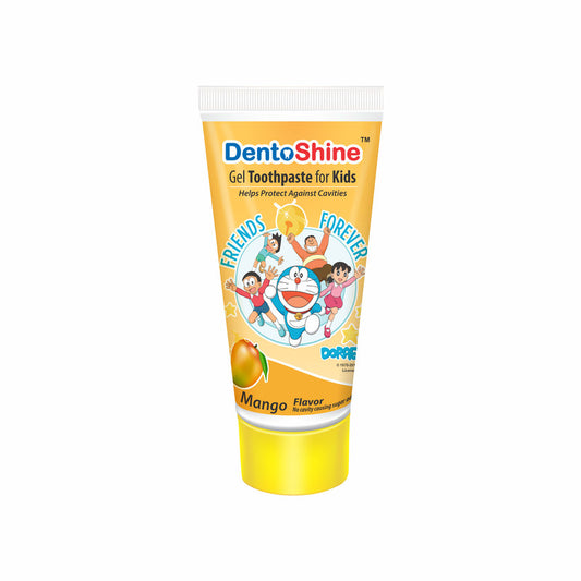DentoShine Kids Gel Toothpaste 80g - Doraemon - Mango - Laadlee