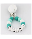 Desert Chomps Personalized Pacifier Clip - Aqua Sea