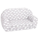 Delsit Sofa Bed - Grey with White Clouds