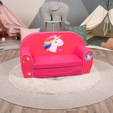 Delsit Sofa Bed- Unicorn Dimond - Dark Pink