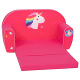 Delsit Sofa Bed- Unicorn Dimond - Dark Pink