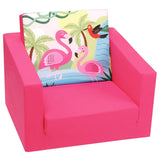 Delsit Single Sofa - Flamingos Pink