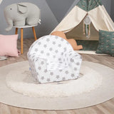 Delsit Arm Chair - Grey Stars On White