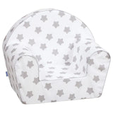 Delsit Arm Chair - Grey Stars On White
