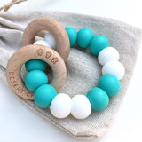Desert Chomps Ringlet Summer Time Teether - Aqua Marine - Laadlee