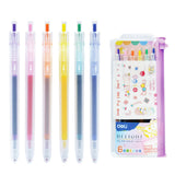 Deli Gel Pen Bullet Tip 0.5Mm Assorted G118-6C