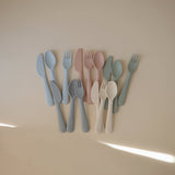 Mushie Dinnerware Cutlery Set - Cloud