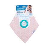 Dr. Brown's Herringbone Bandana Bib With Teether - Pink - Laadlee