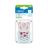 Dr. Brown's Prevent Stage 1 Butterfly Shield Soother - Pack of 2 - Pink - Laadlee
