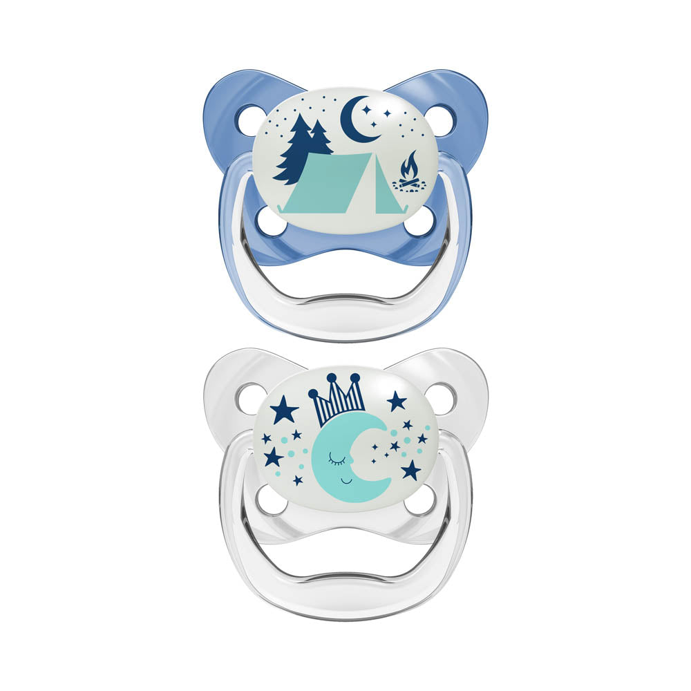 Dr. Brown's Prevent Stage 2 Butterfly Shield Soother - Pack of 2 - Blue - Laadlee